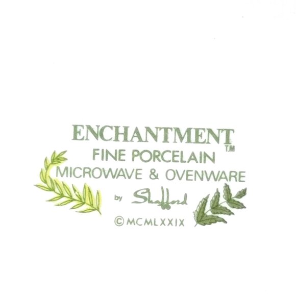 Vintage Shafford Enchantment Fern Leaf Porcelain Pie Dish Quiche Pie Baking Dish - Picture 4 of 4